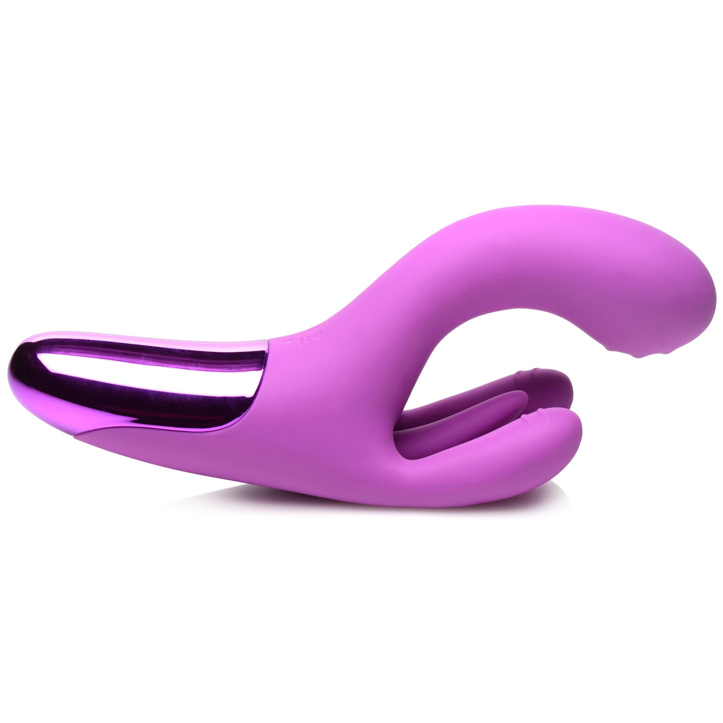 10X Triple Rabbit Silicone Vibrator -