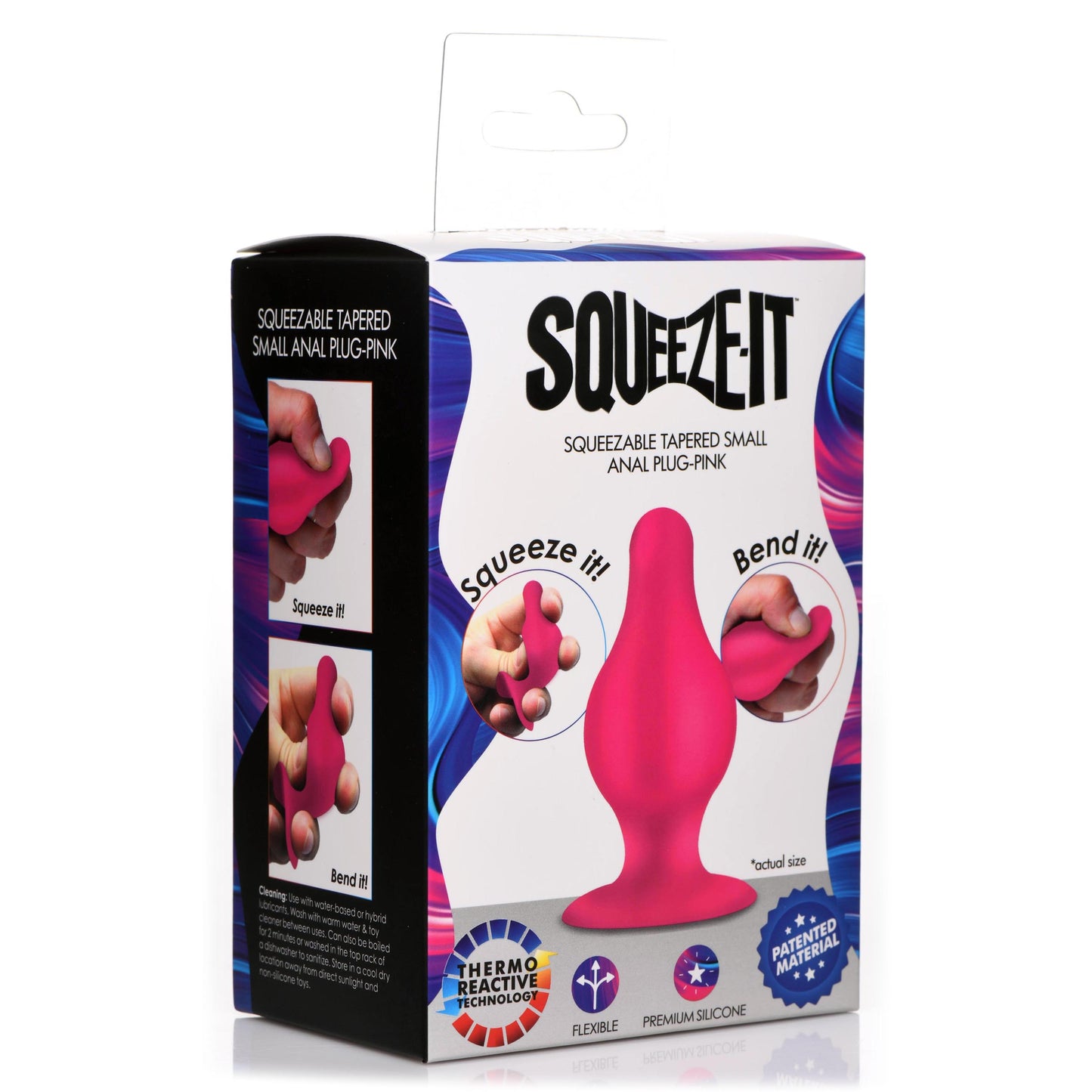 Squeezable Tapered Large Anal Plug -