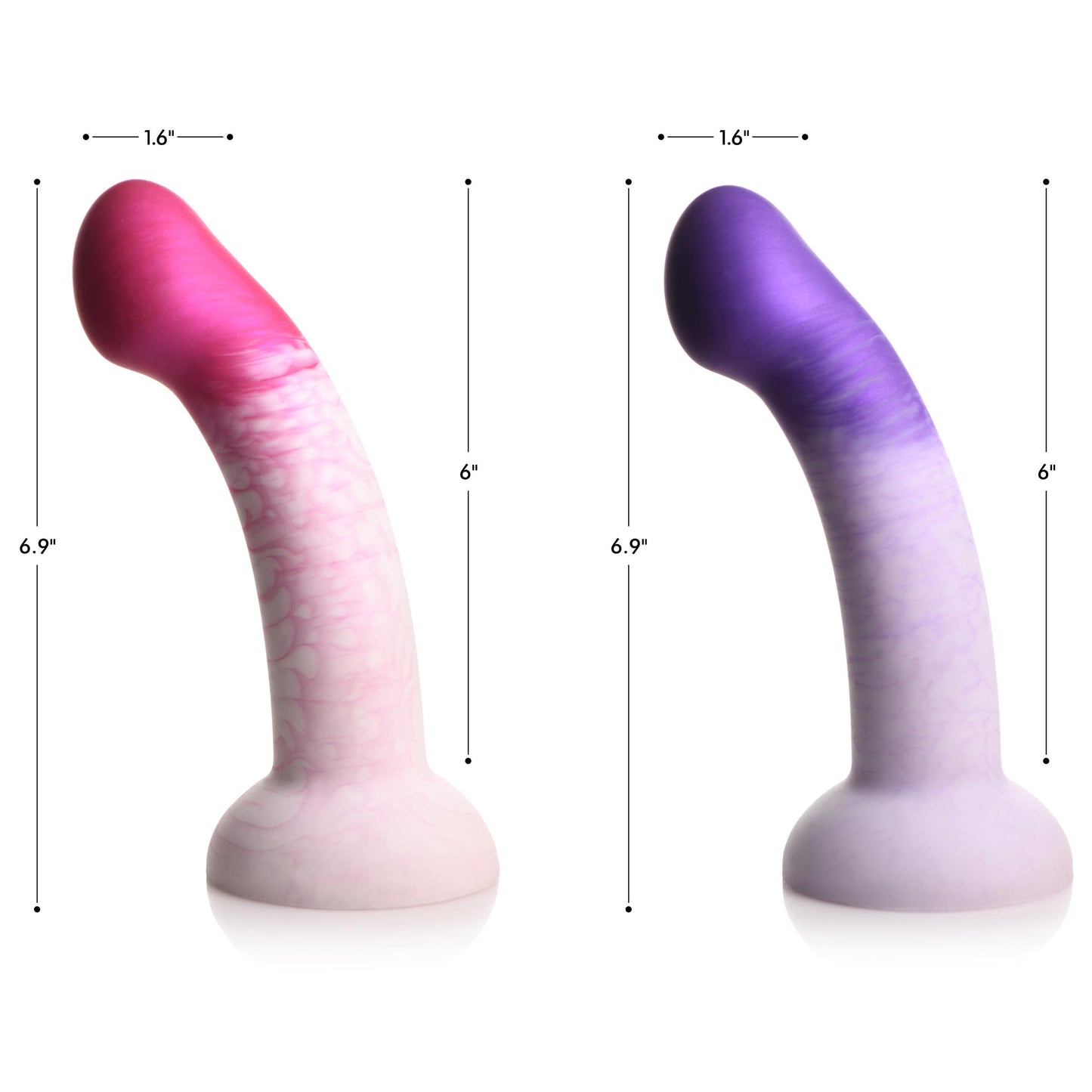 G-Swirl G-Spot Silicone Dildo -