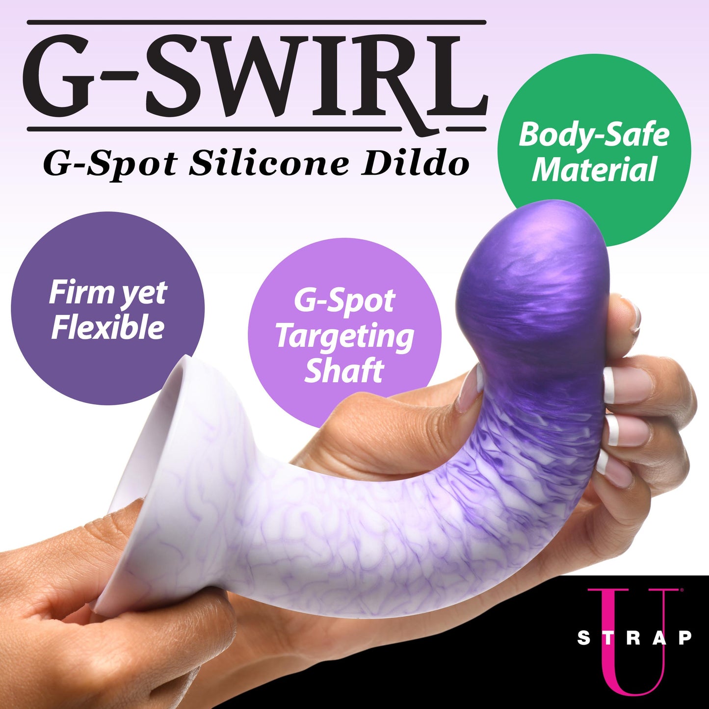 G-Swirl G-Spot Silicone Dildo -