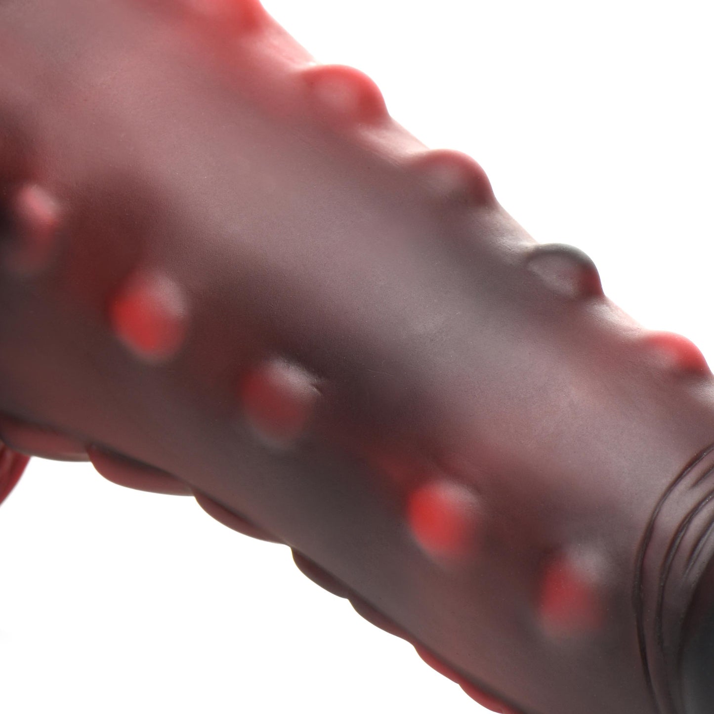 Lava Demon Nubbed Silicone Dildo