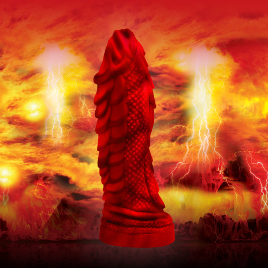 Fire Dragon  Scaly Silicone Dildo