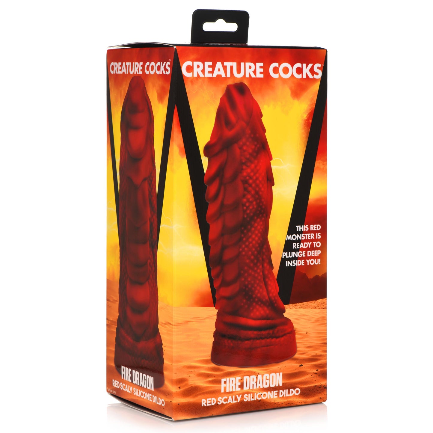 Fire Dragon  Scaly Silicone Dildo