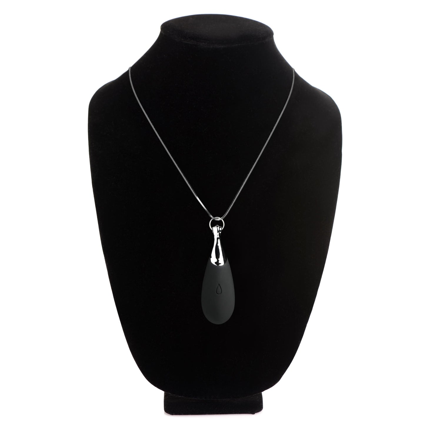 10X Vibrating Silicone Teardrop Necklace