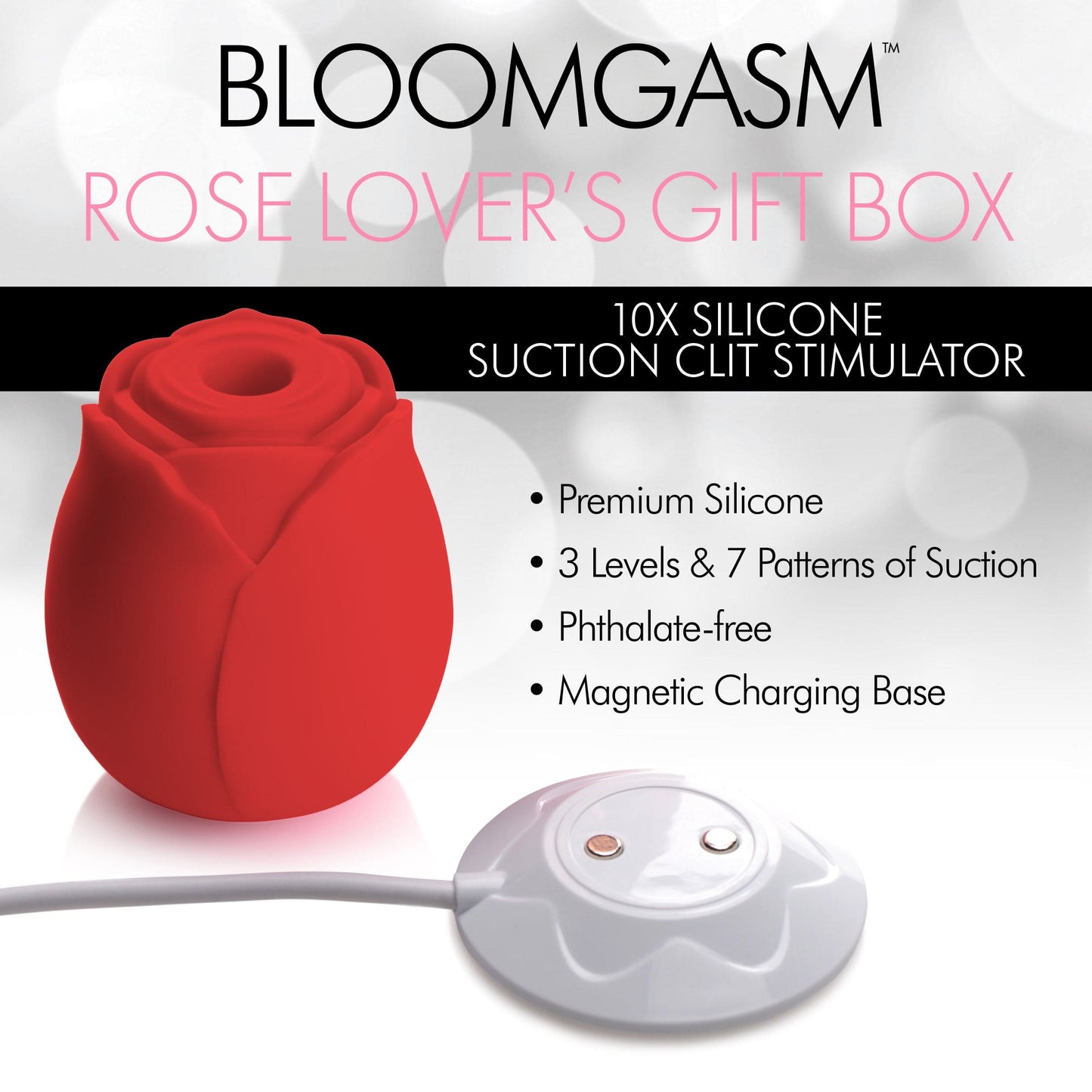 The Rose Lover's Gift Box 10X Clit Suction Rose -