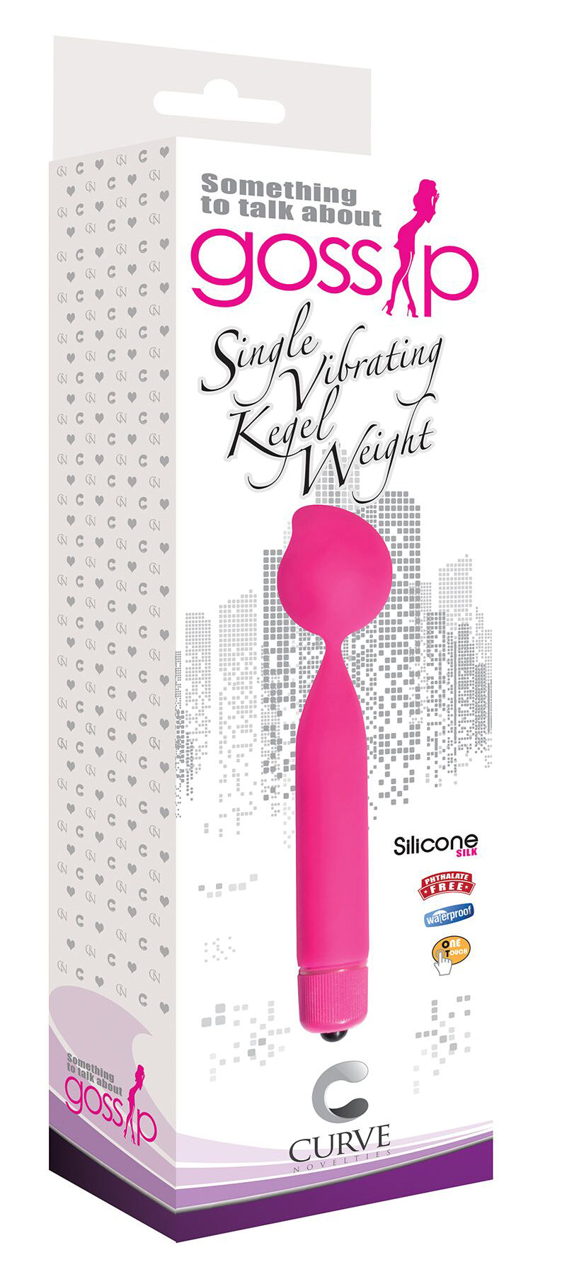 Single Vibrating Silicone Kegel Weight - Magenta