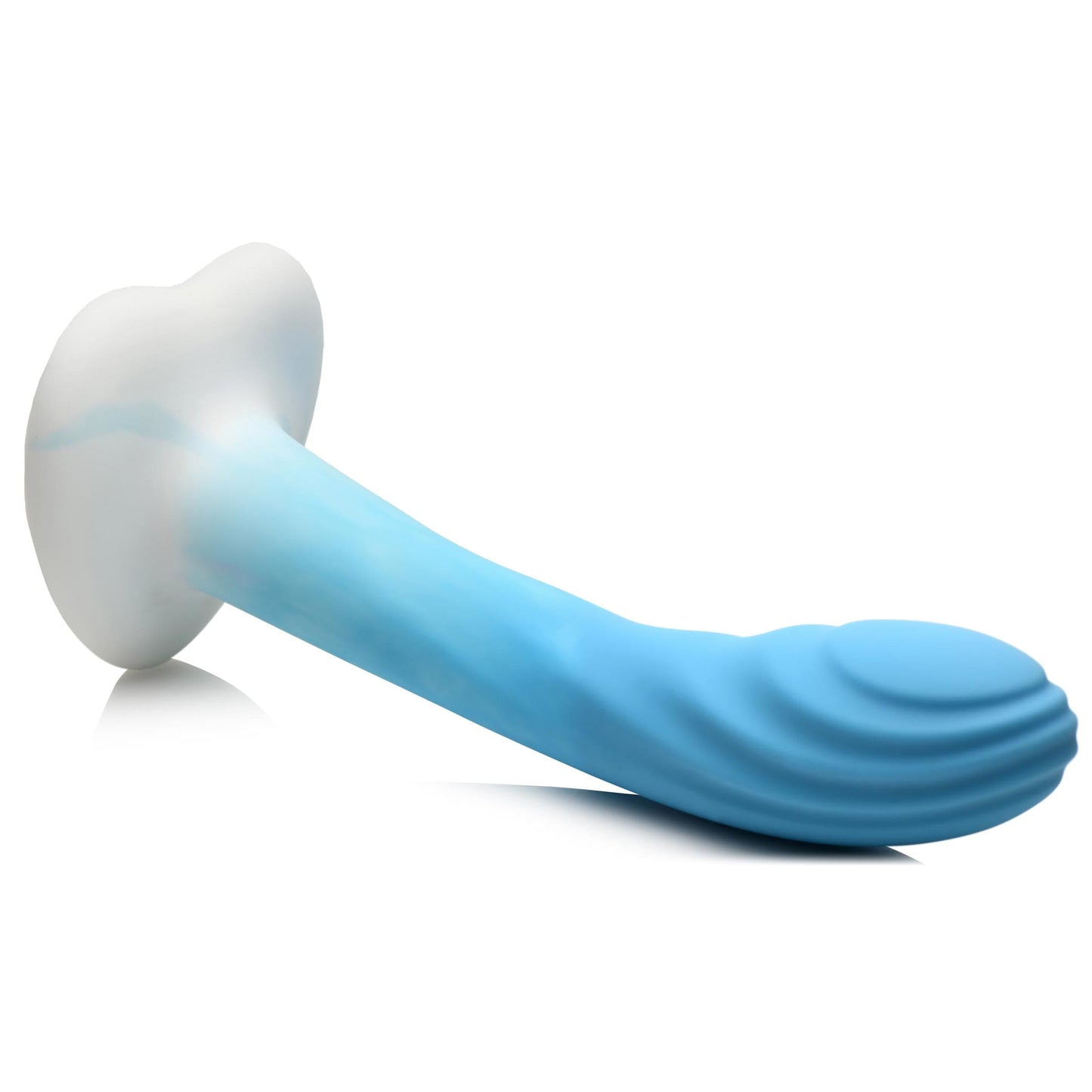 Rippled Silicone  and White Dildo