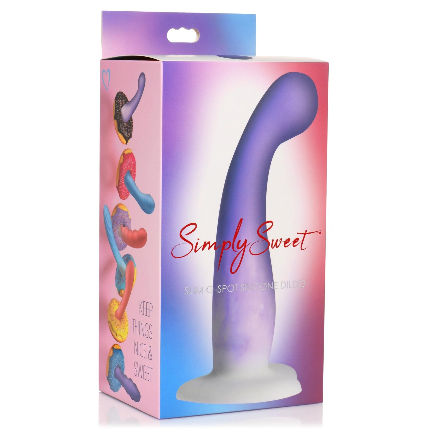 Slim G-Spot Silicone  and White Dildo