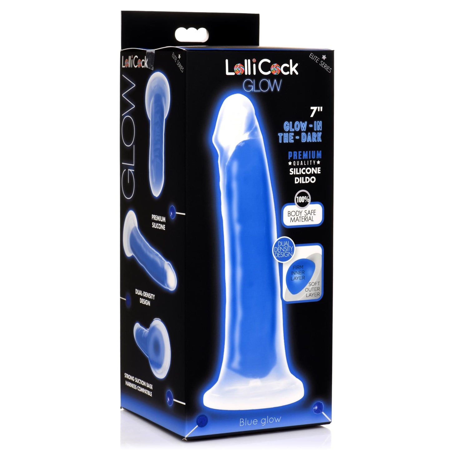 7 Inch Glow-in-the-Dark Silicone Dildo -