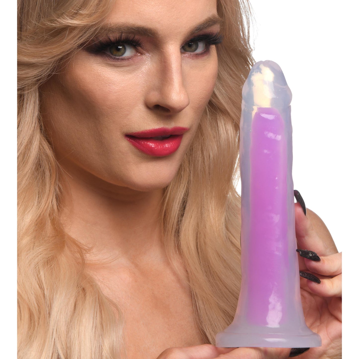 7 Inch Glow-in-the-Dark Silicone Dildo -