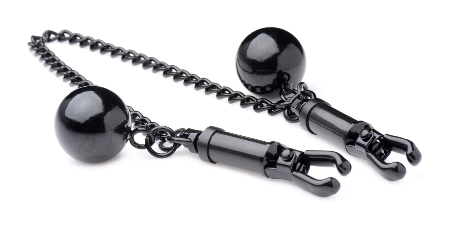 Isabella Sinclaire Clamps with Ball Weights and Chain