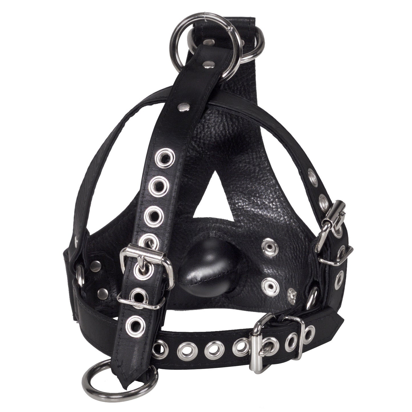 Strict Leather Bishop Head Harness with Removable Gag