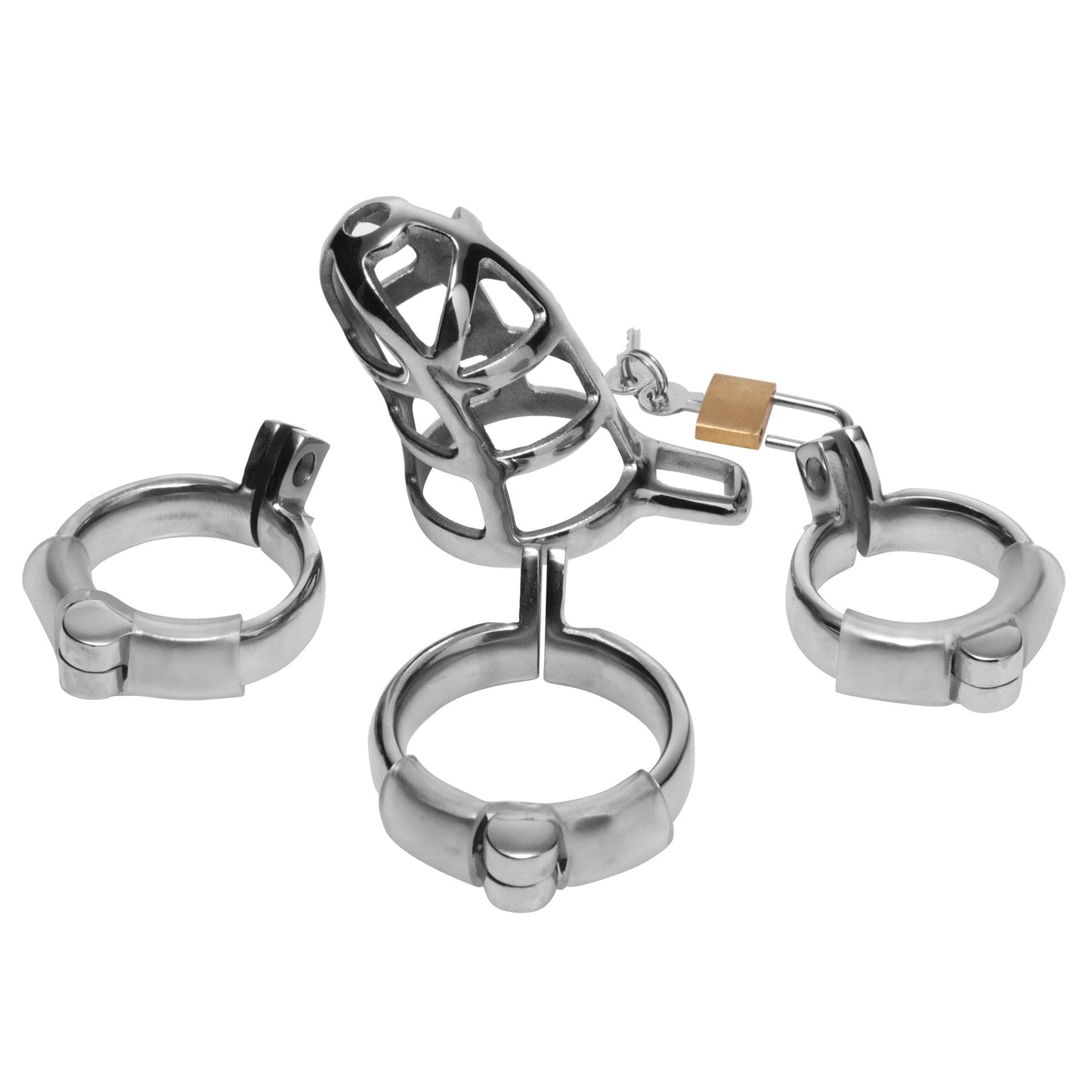 Detained Stainless Steel Chastity Cage