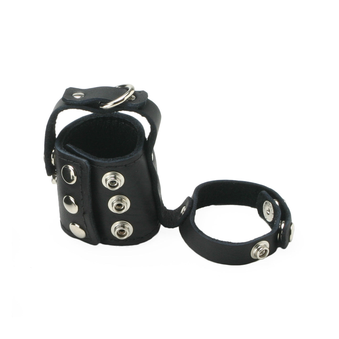 Strict Leather Cock Strap and Ball Stretcher - Small