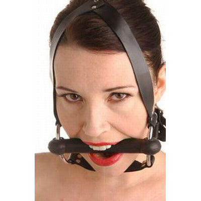 Strict Leather Locking Silicone Trainer Gag