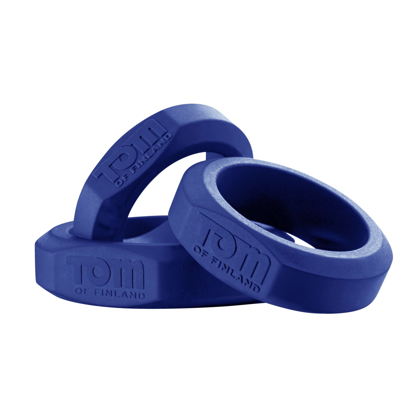 Tom of Finland 3 Piece Silicone Cock Ring Set -