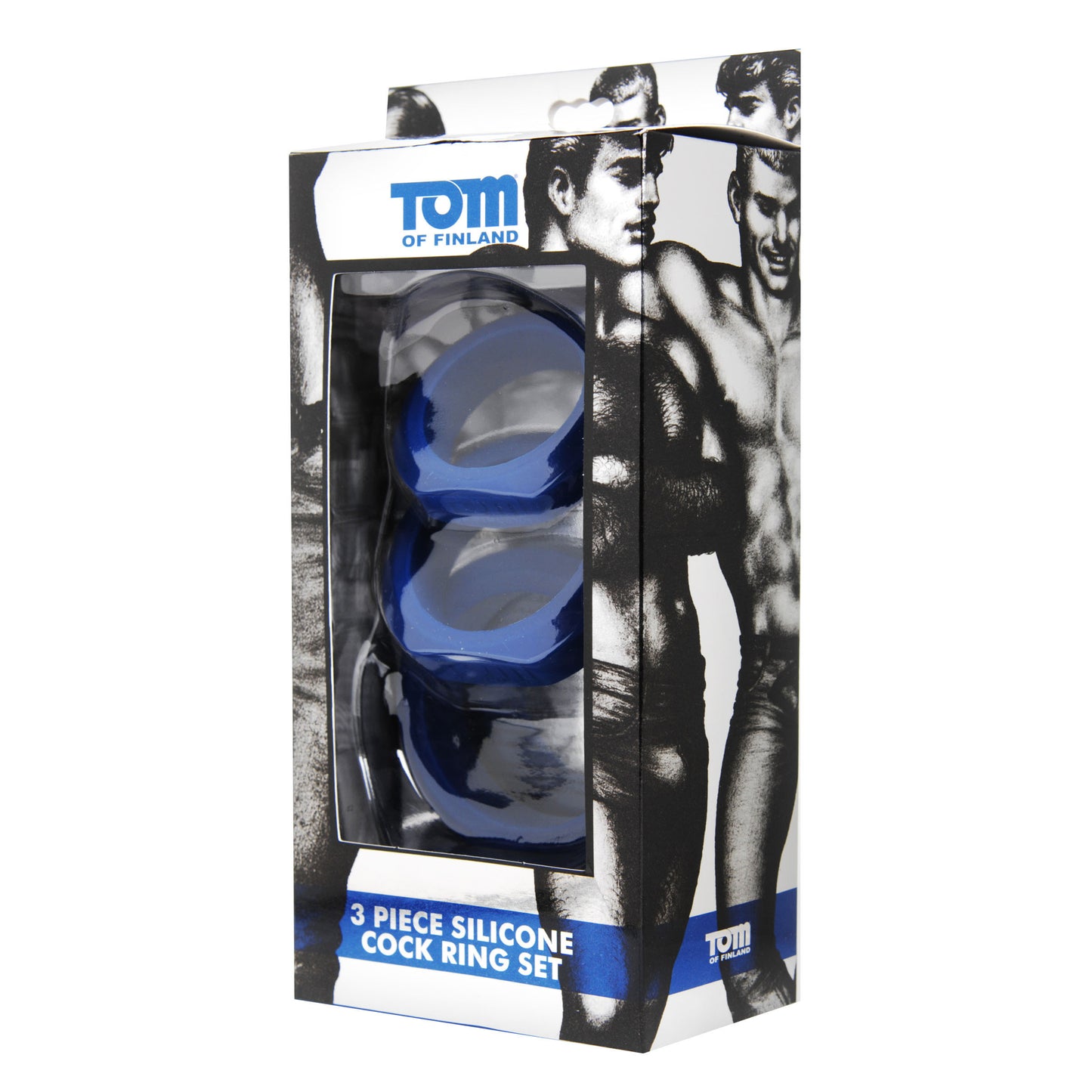 Tom of Finland 3 Piece Silicone Cock Ring Set -