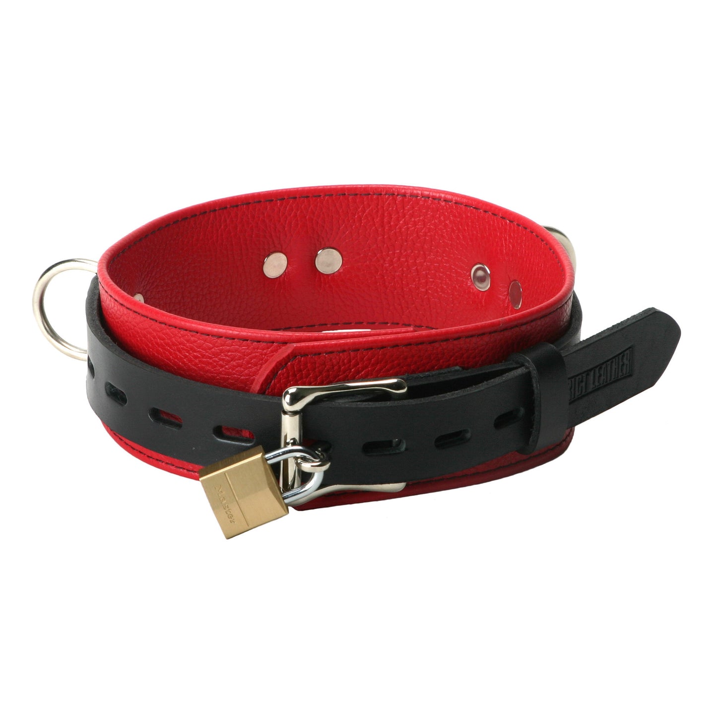 Strict Leather Deluxe  and Black Locking Collar